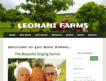 Tablet Screenshot of leonanifarms.com